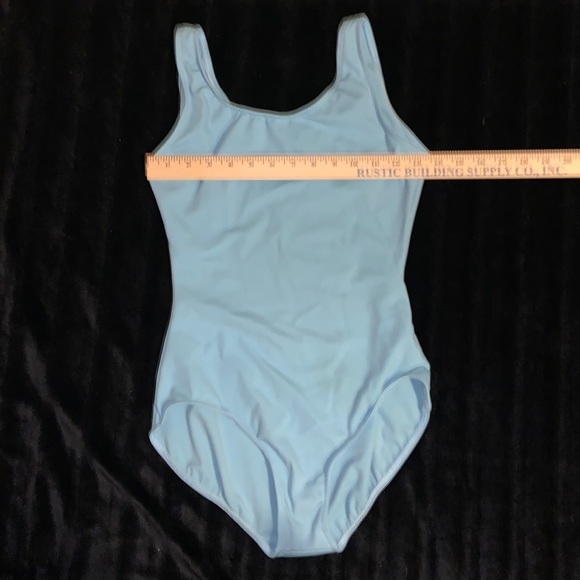 Capezio tank style leotard, baby blue size adult large - Picture 5 of 6